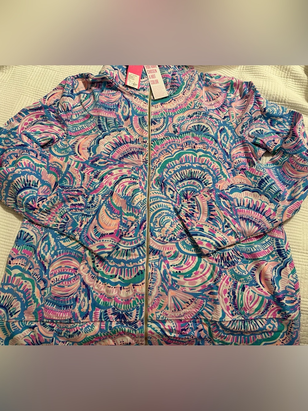 Lilly PulitzerWomen’s Printed Zip-Front Jacket - Pink & Blue